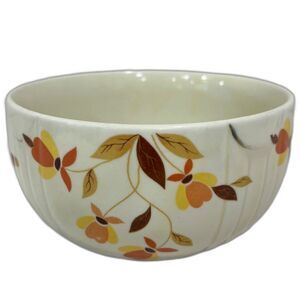 VTG 1960s Mid-Century Modern Bowl Halls Superior Quality Kitchenware Autumn Leaf